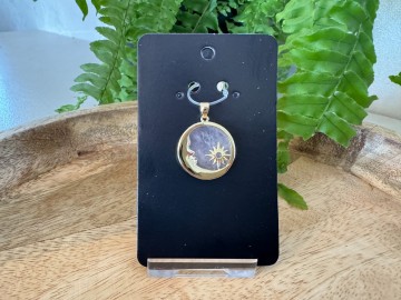 Hanger maan rozenkwarts